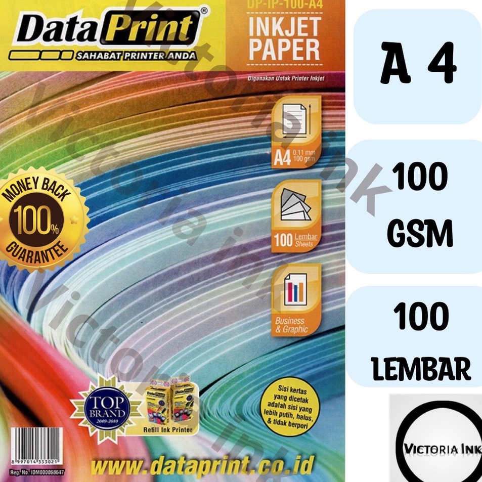 

Paling Top Kertas Inkjet Data Print 1gsm Inkjet Paper A4 DataPrint 1 Lembar