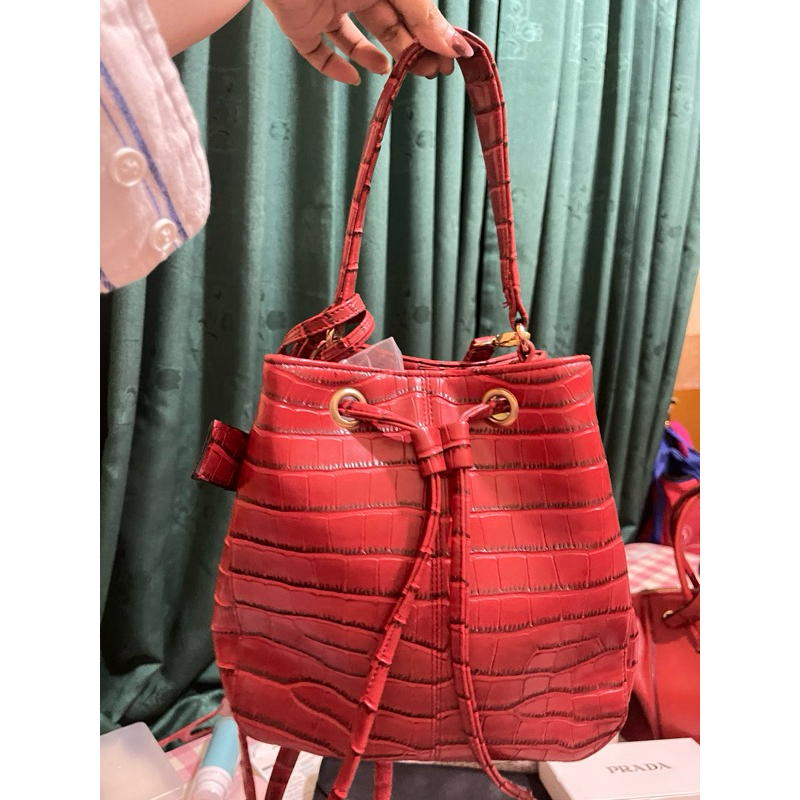 TAS SERUT KULIT MANTUL MERAH