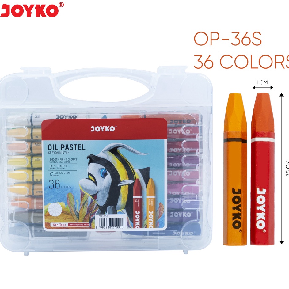 

Obral Terbaik crayon JOYKO 36 warnaoil pastel krayon minyak JOYKO