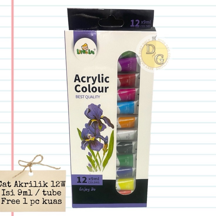 

Murah Belanja CAT ACRYLIC AKRILIK 12 WARNA