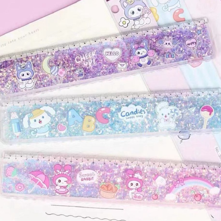 

Penjualan Hemat Penggaris Air Glitter 2cm Motif Lucu untuk Anak Sekolah Karakter Sanrio Astronot