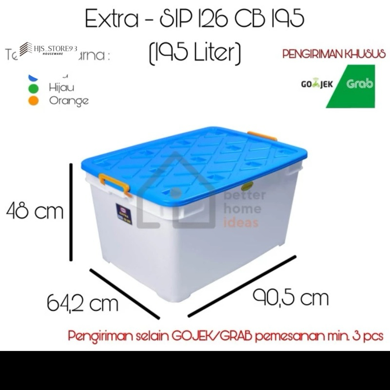 BOX CONTAINER EXTRA SHINPO CB 195 - SIP 126 CB 195L