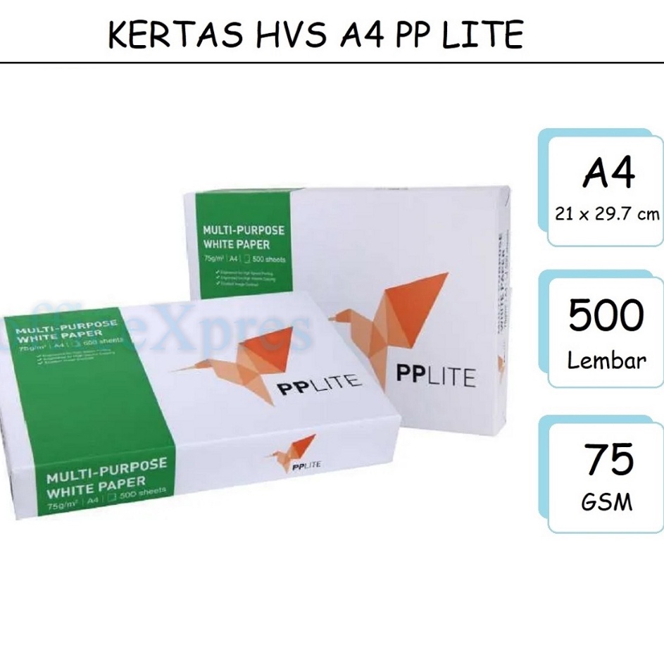 

Hot Diskon Kertas HVS F4 A4 75Gram Paperlite Kertas PP Lite Kertas Fotocopy