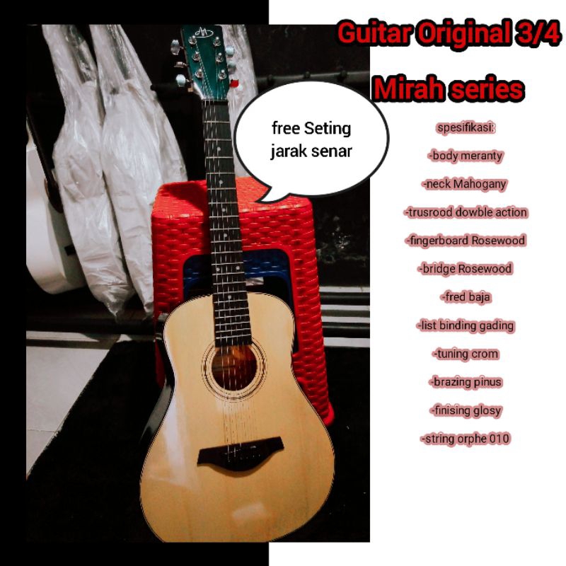 GITAR AKUSTIK ELEKTRIK ORIGINAL 3/4