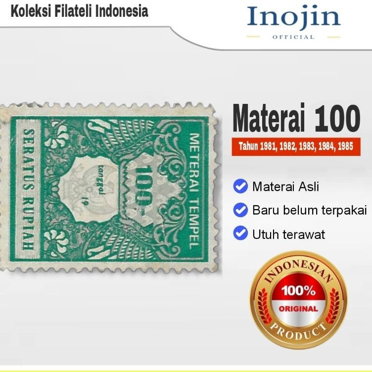 

Mewah Materai 1 Rupiah Tahun 1981 1982 1983 1984 1985 Matrai Tempel Lama Asli Original