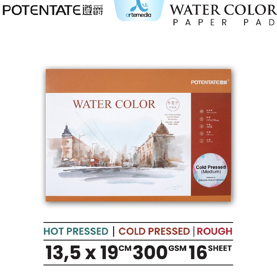 

Revolutionary Potentate Watercolor Pad 135x19cm Paper Block