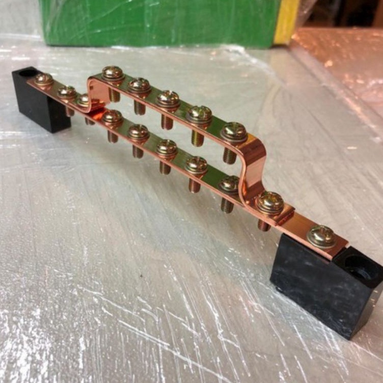 Busbar Grounding Bar Plat TembagaTerminal Nol Arde Grounding Panel