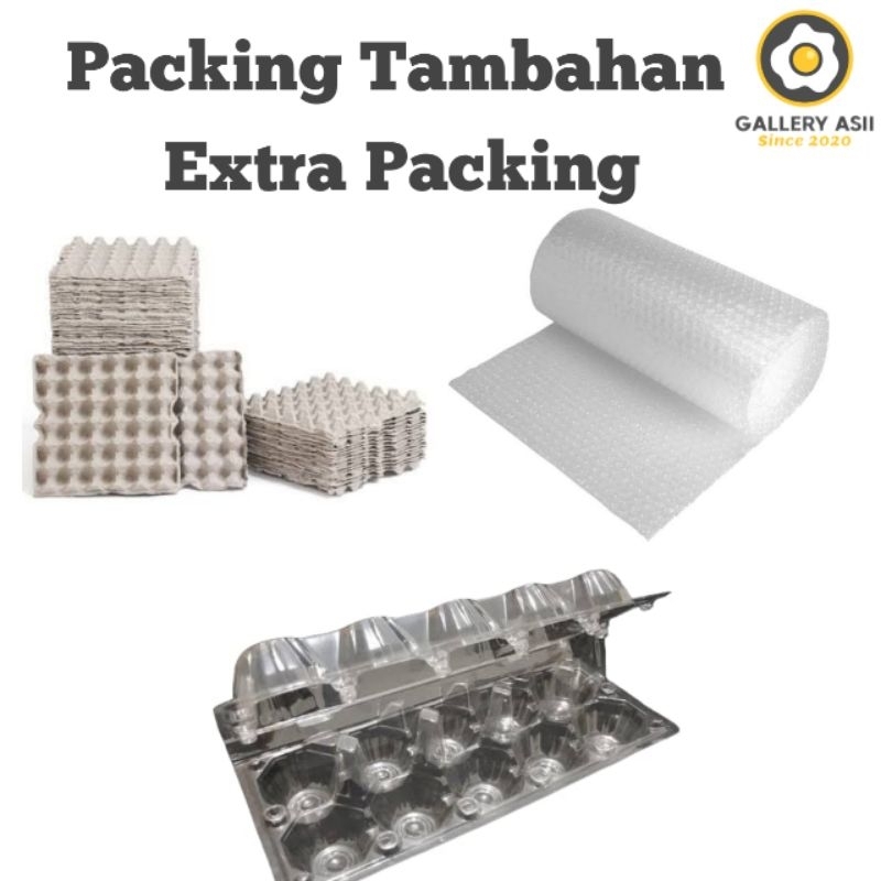 

PACKING TAMBAHAN TREY TELUR - BUBLE WARP - MIKA TELUR