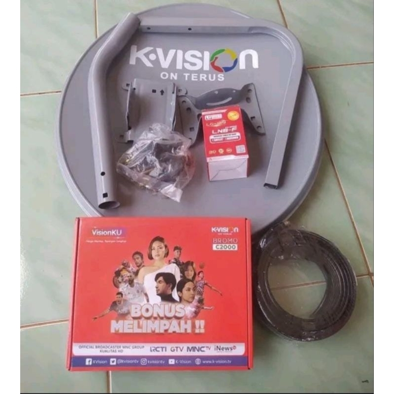 Satu Set Parabola Minini K Vision KU Band Visionku Gaspoll