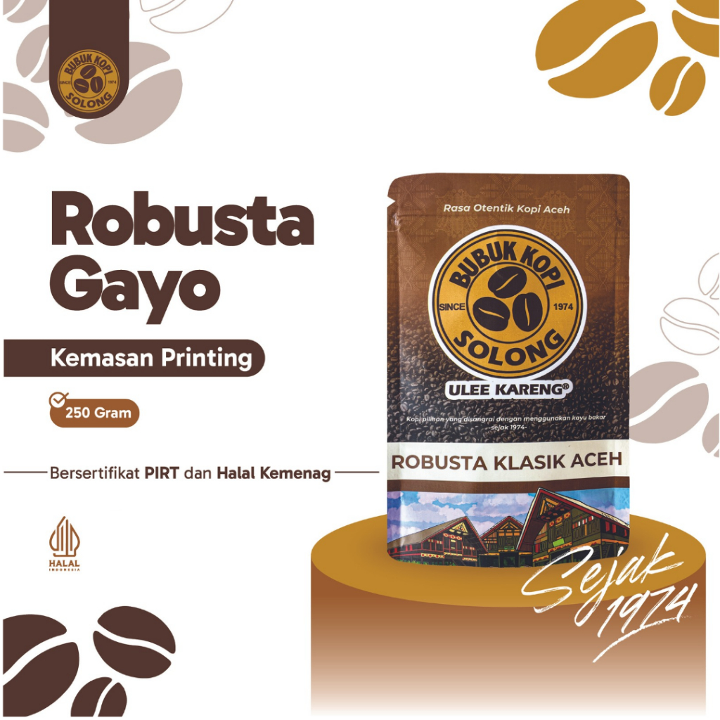 

Robusta Gayo Kopi Solong (Kemasan Printing)