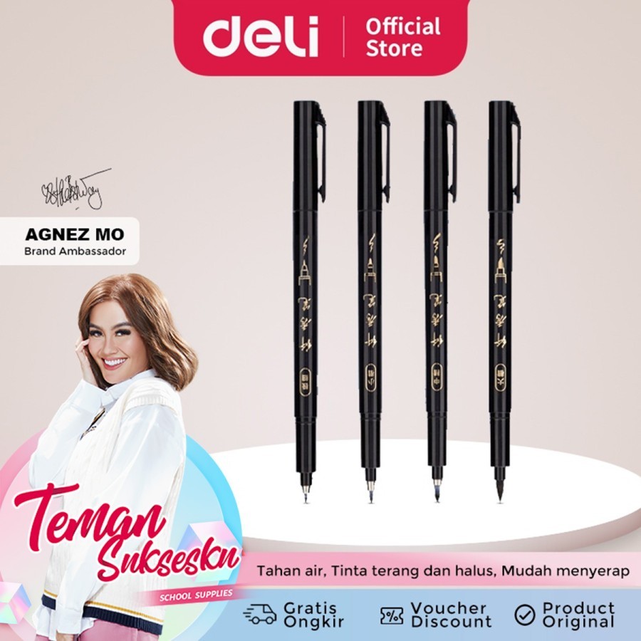 

Pulpen Deli Untuk Kaligrafi 75514 Tinta Tebal