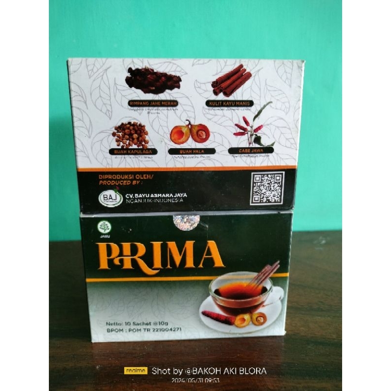 

Teh Prima Herbal Bayu Diningrat original