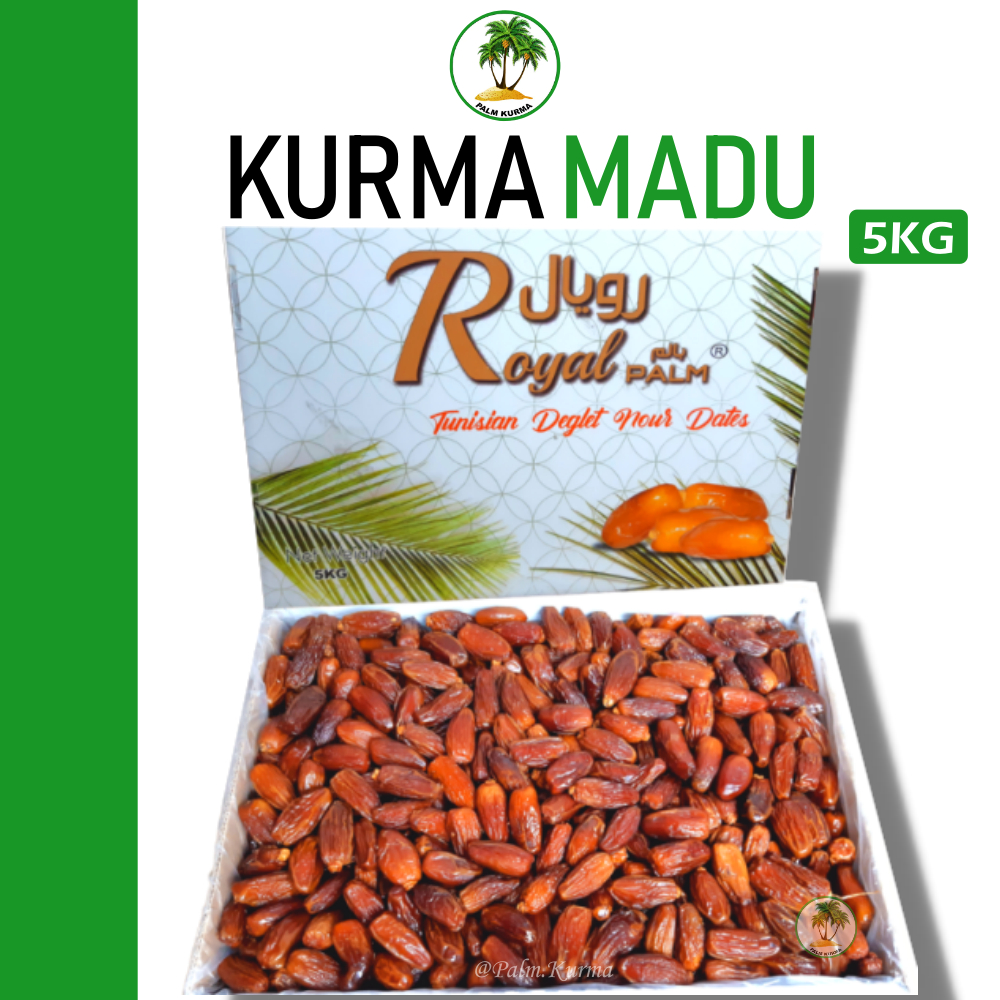 

Kurma Tunisia Madu [5KG] Kurma Madu Premium Deglet Noor Honey