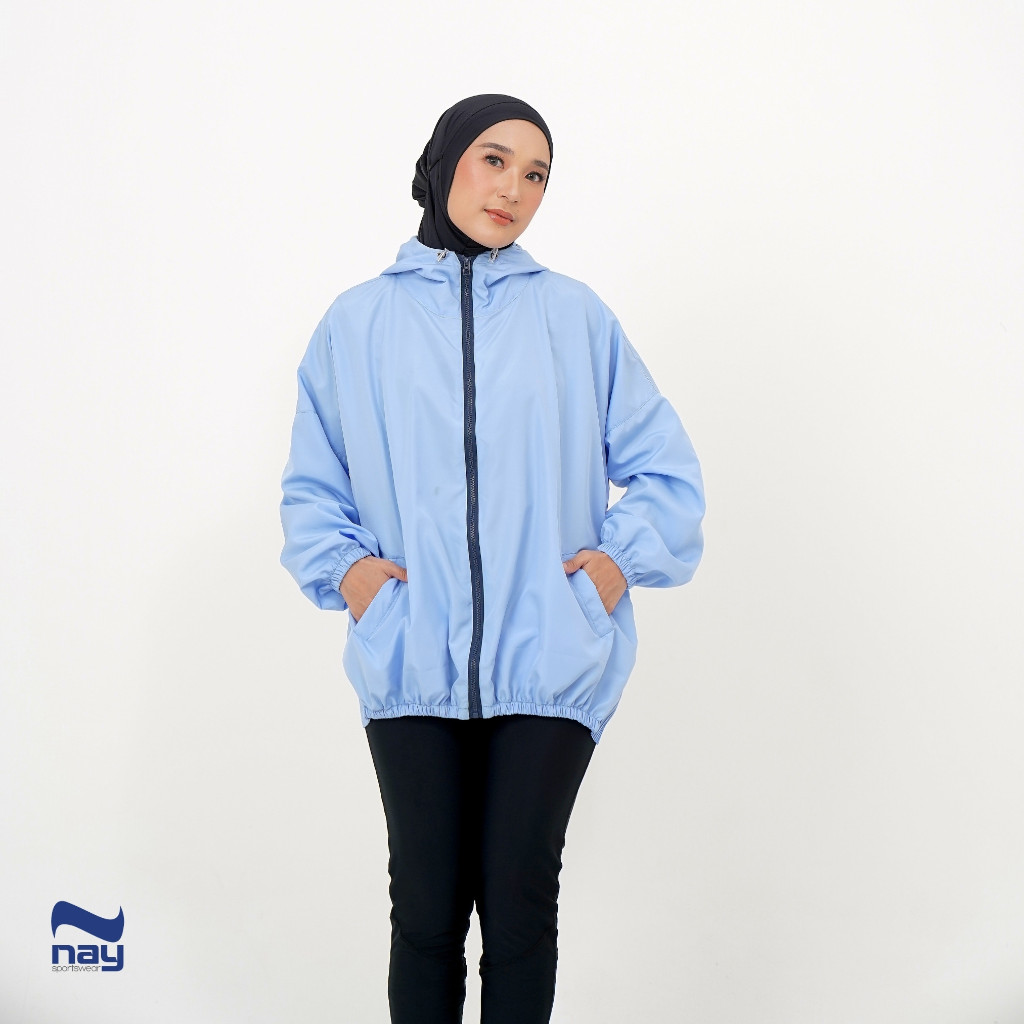 Nay Sportswear - Jacket Wanita Jaket Olahraga Hoodie Waterproof - Heera
