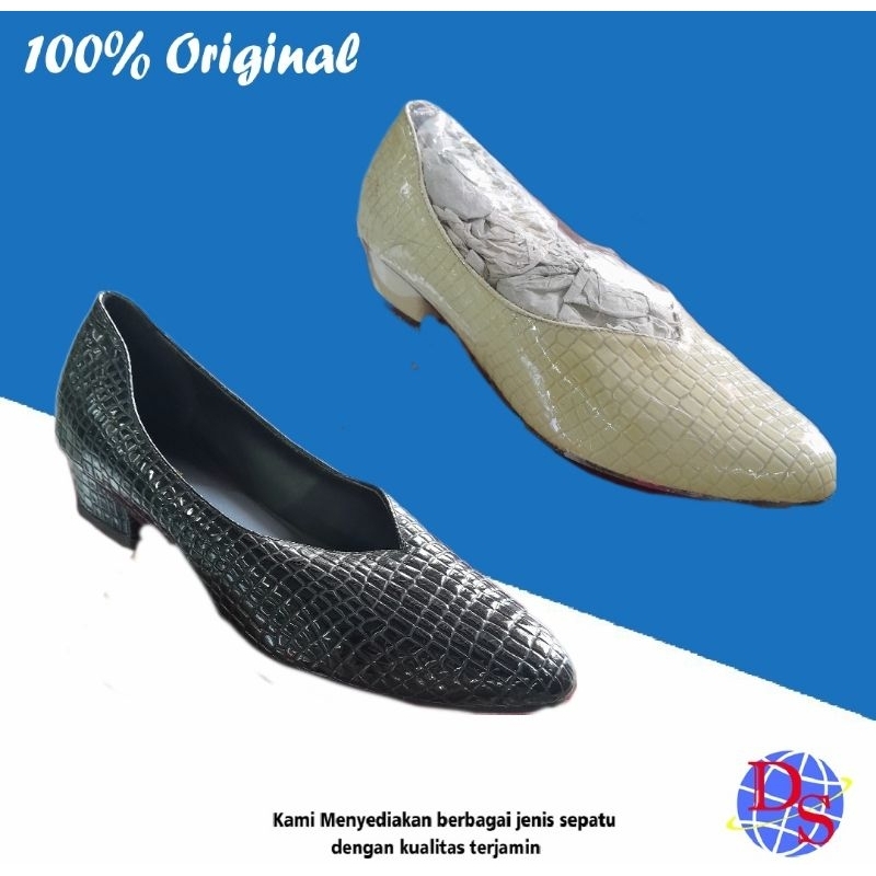 Sepatu Heels Wanita Ginnova K 522 Hitam Sepatu Heels Pesta Sepatu Heels Kerja Heels Wanita