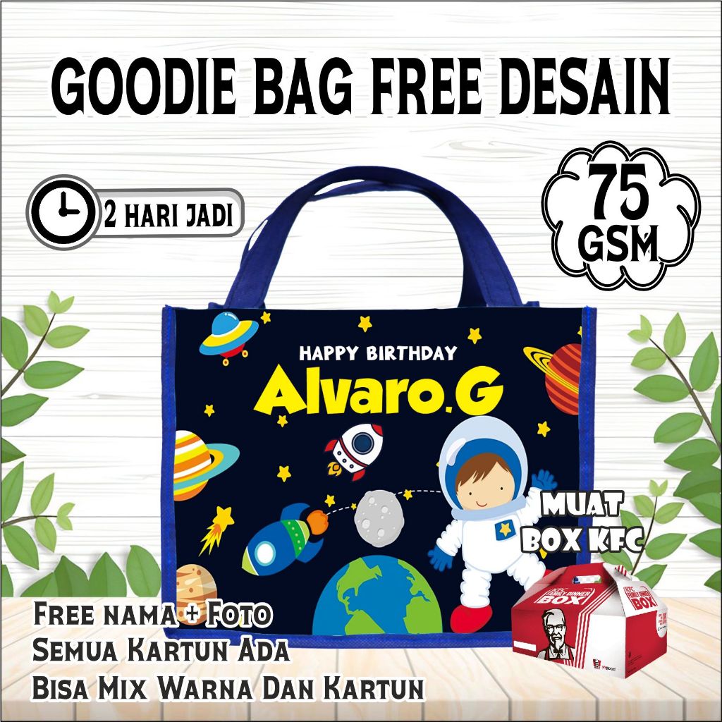 

PAKET 50 PCS/GOODIE BAG ULANG TAHUN ANAK/Spunbond Box Press Animal/Tas Ultah Animal/Tas Souvenir Ultah/Goody Bag/Tas Bingkisan