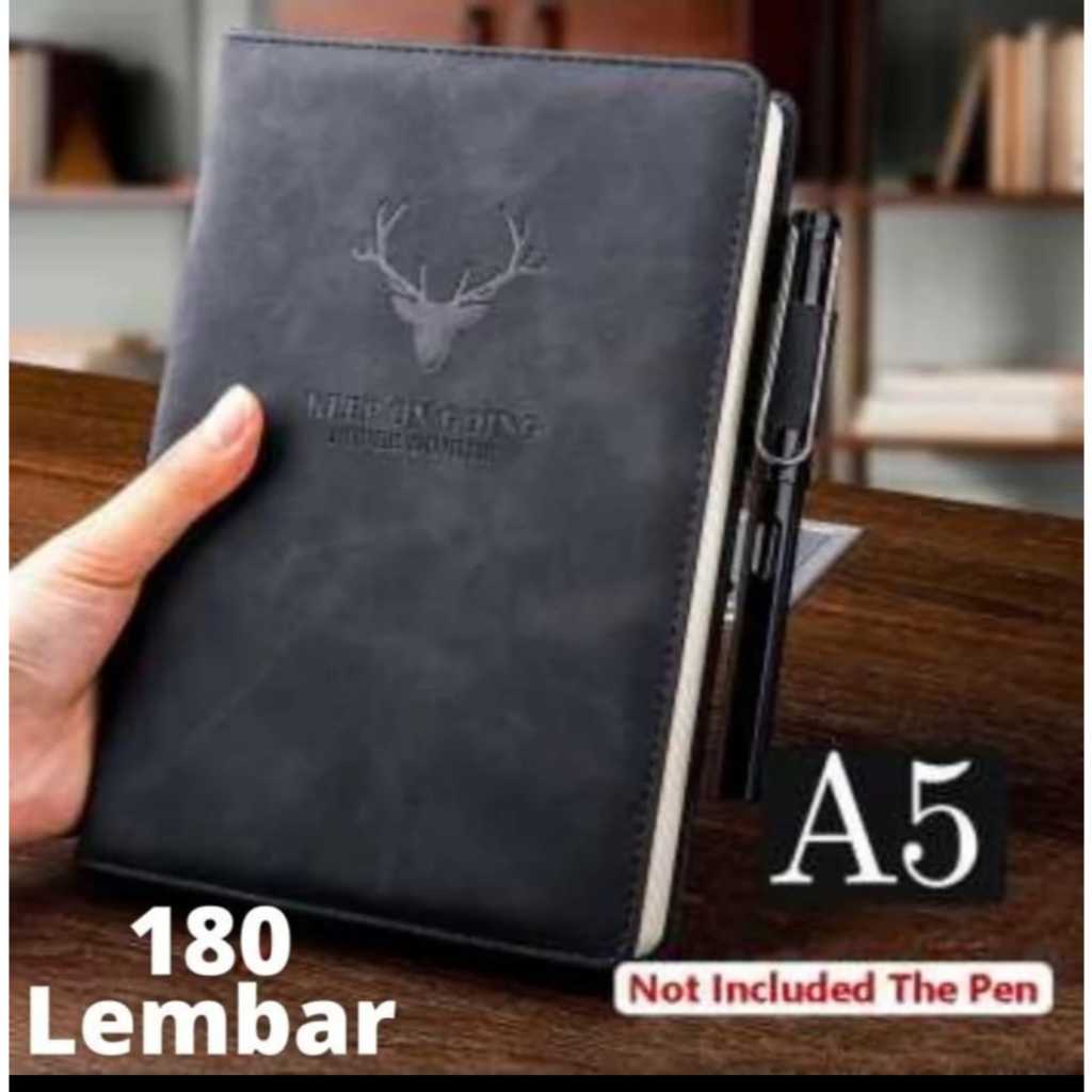 

HJK buku agenda emboss rusa adam 180 lembar may you have magnet / polos tanpa magnet ukuran a5