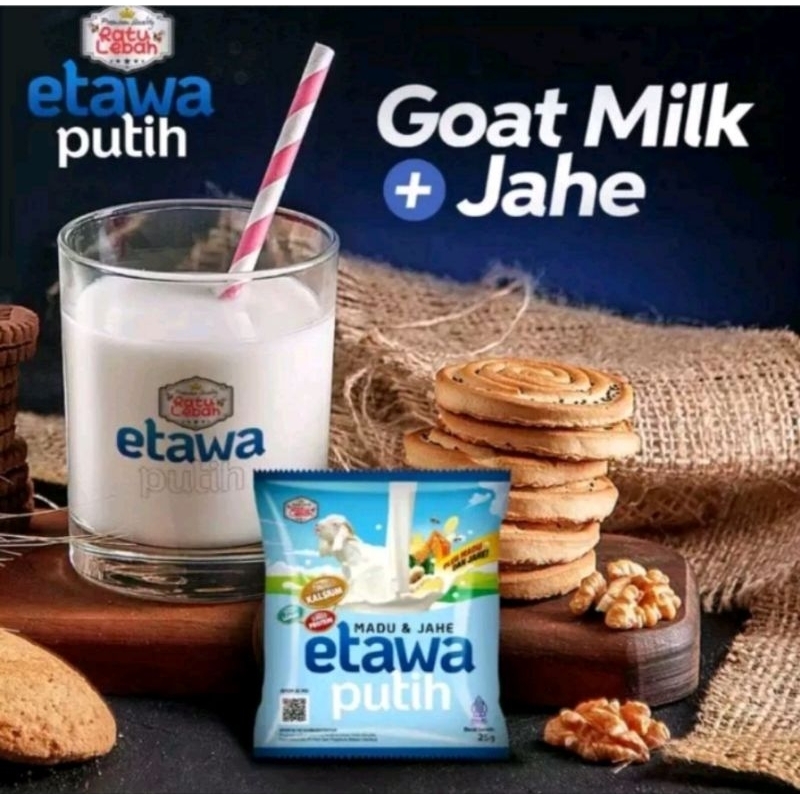 

Susu kambing Etawa plus JAHE nikmat rasanya dan berkhasiat isi 10 sachet per box