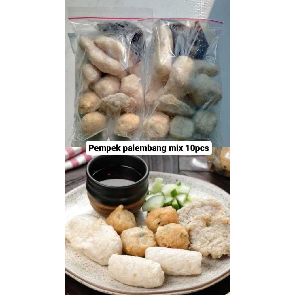 

[Enak] Pempek Ikan Asli Palembang mix isi 10pcs / mpek empek palembang frozen