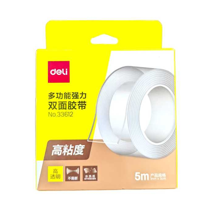 

MOUNTING TAPE BENING / DOUBLE TAPE NANO BENING / MOUNTING TAPE TRANSPARANT DELI 33612