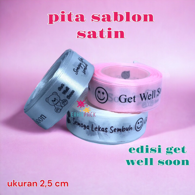 

Pita Get Well Soon | Pita Lekas Sembuh | Pita Hampers | Pita Bungkus Kado | Pita Bungkus Hampers | Terlaris | Recommended | Best Seller