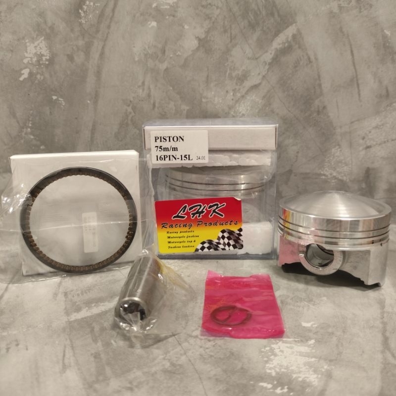 Piston LHK 75 mm pen 16 ,Set ring piston seher LHK Thailand