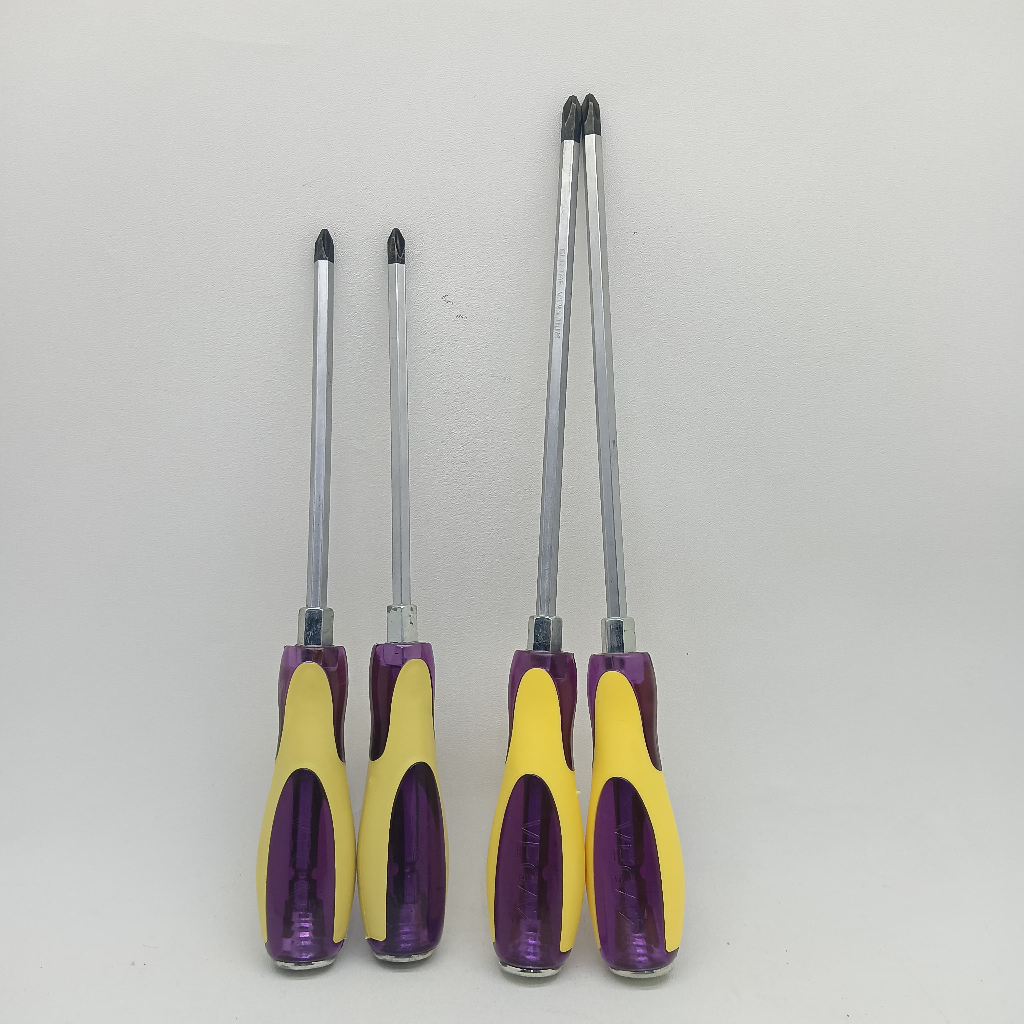 VEGAZ Obeng Tembus 6" 8" inci  plus (+) | Obeng Ketok Getok Gedor Tembus Plus