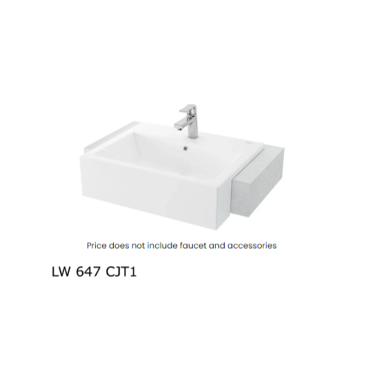 Wastafel Kramik TOTO LW 647 CJT1 / LW647CJT1 - BODY ONLY