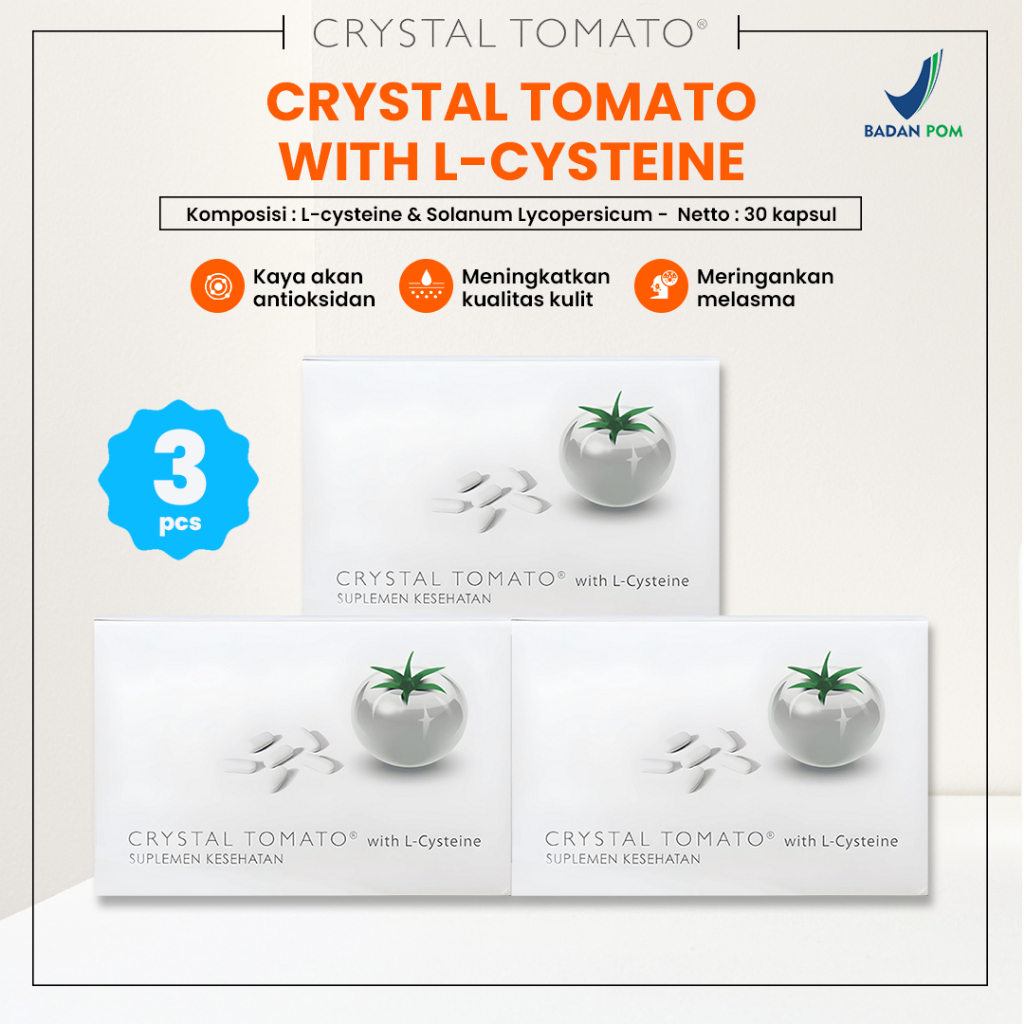 Crystal Tomato with L-Cysteine suplement Bundle 3