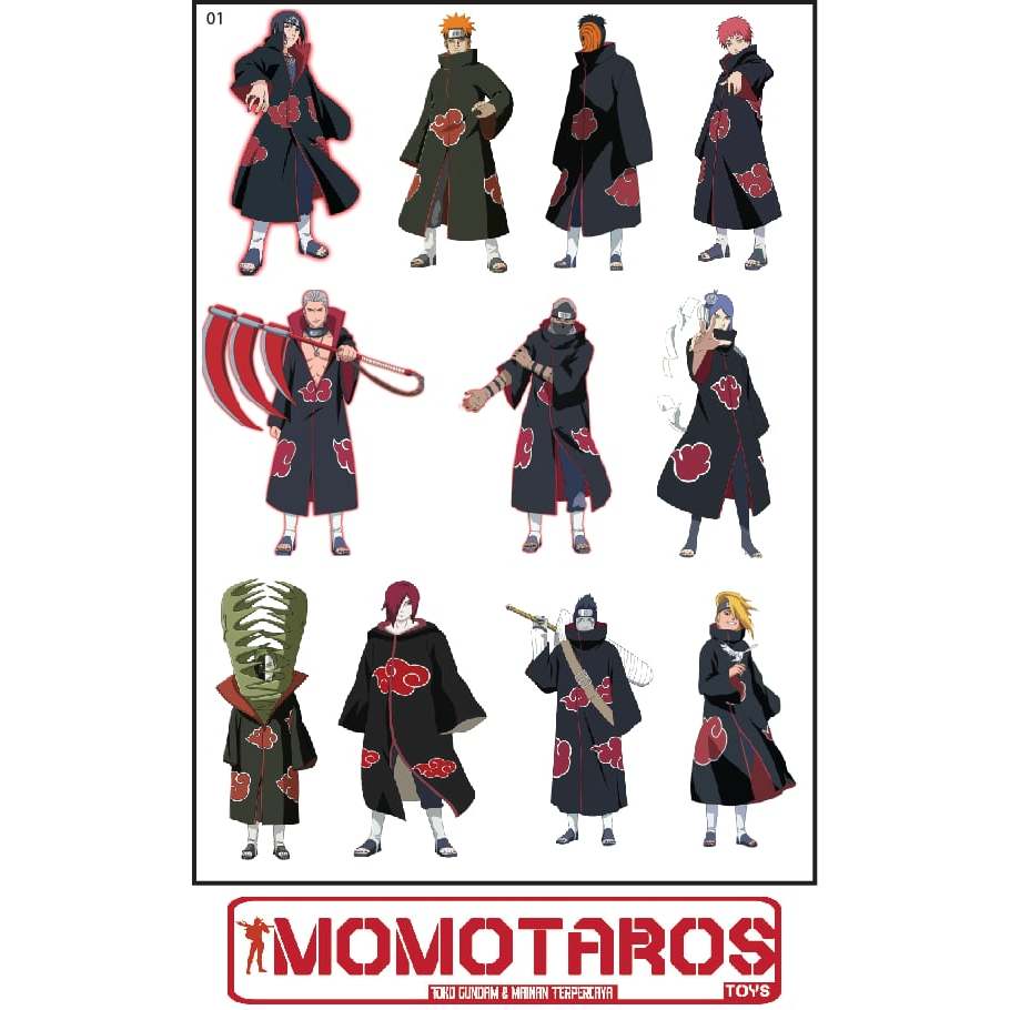 

Sticker murah antiair transparan Akatsuki Naruto 1 pc