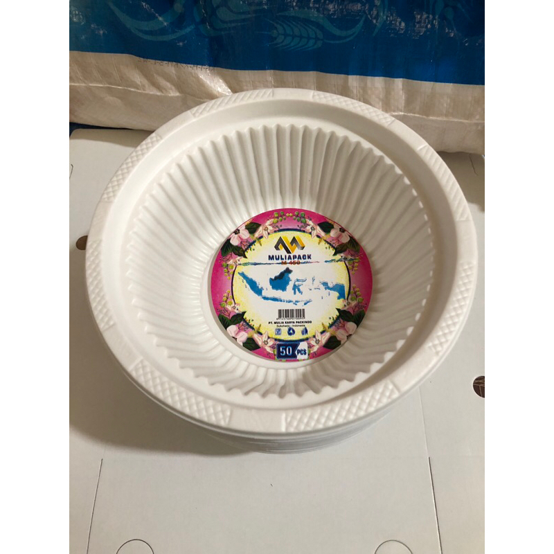 MANGKOK PLASTIK | MANGKOK PLASTIK GARIS | MANGKOK PLASTIK TAHAN PANAS | MANGKOK MULIAPACK TYPE M450