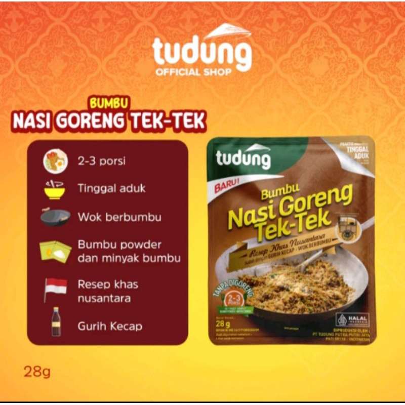 Tudung nasi goreng Tek-Tek