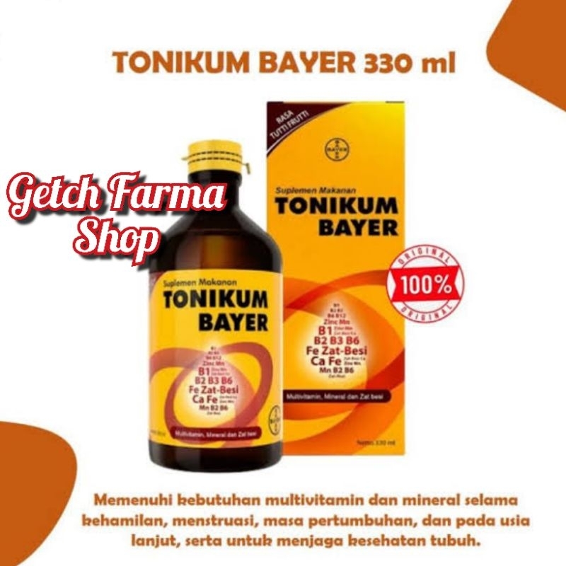 Tonikum Bayer 330 ml Multivitamin Penambah Darah ORIGINAL-BPOM