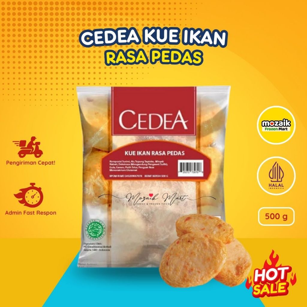 

Kue Ikan Pedas Cedea Frozen Mart Frozen Food Palembang 500gr