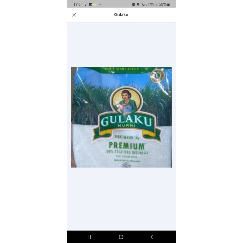 

Gulaku putih 1kg