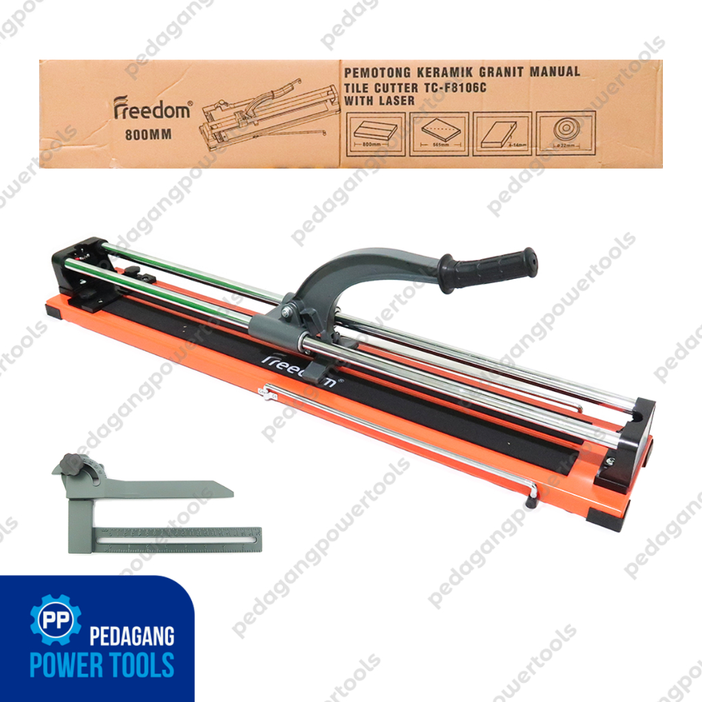 FREEDOM 32" Alat Potong Keramik Granit Manual 80 cm Tile Cutter Laser