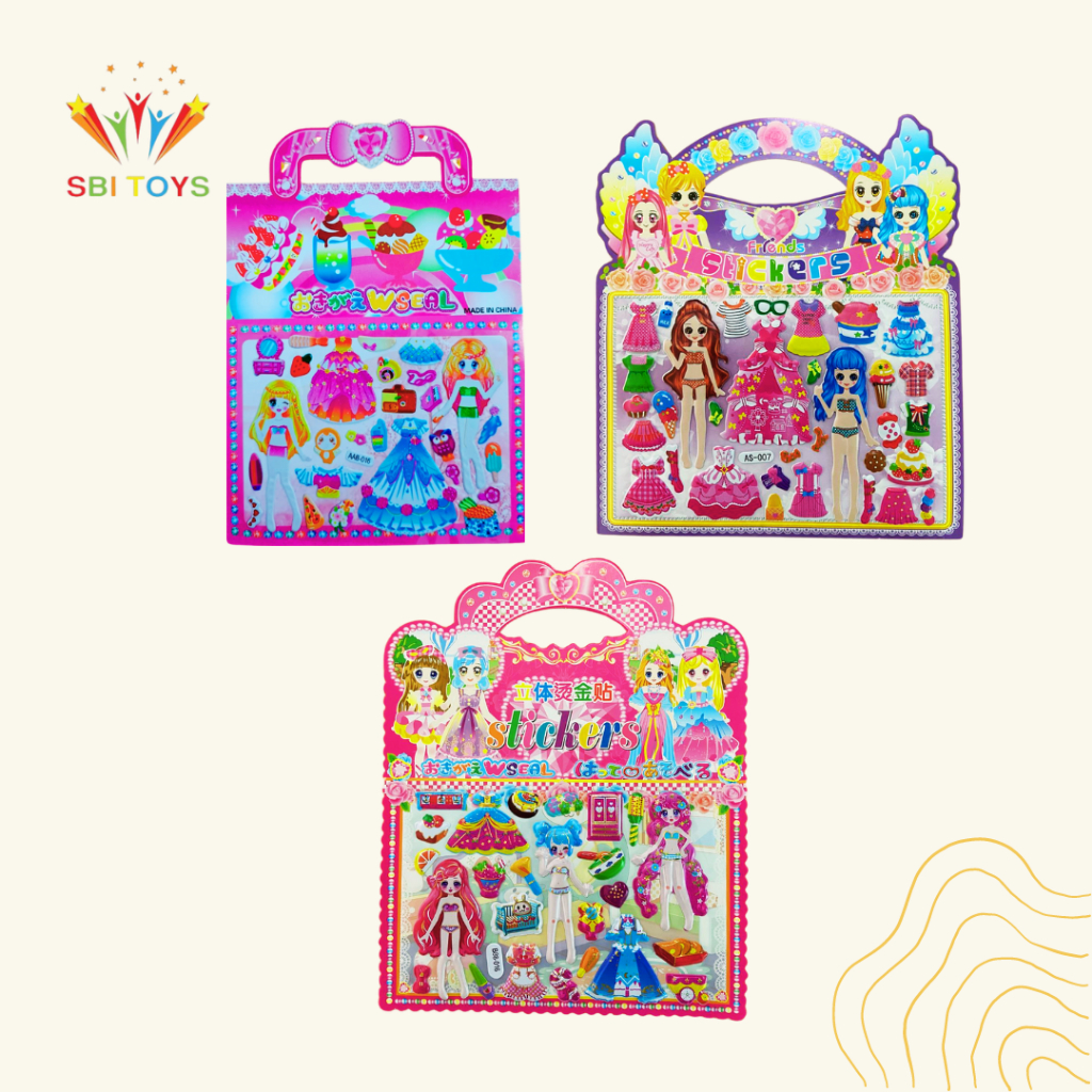 

[SBI TOYS] 20 lembar Sticker Tas || Sticker Mainan Anak Perempuan || Mainan Sticker Princess || Sticker Murah || Mainan Murah