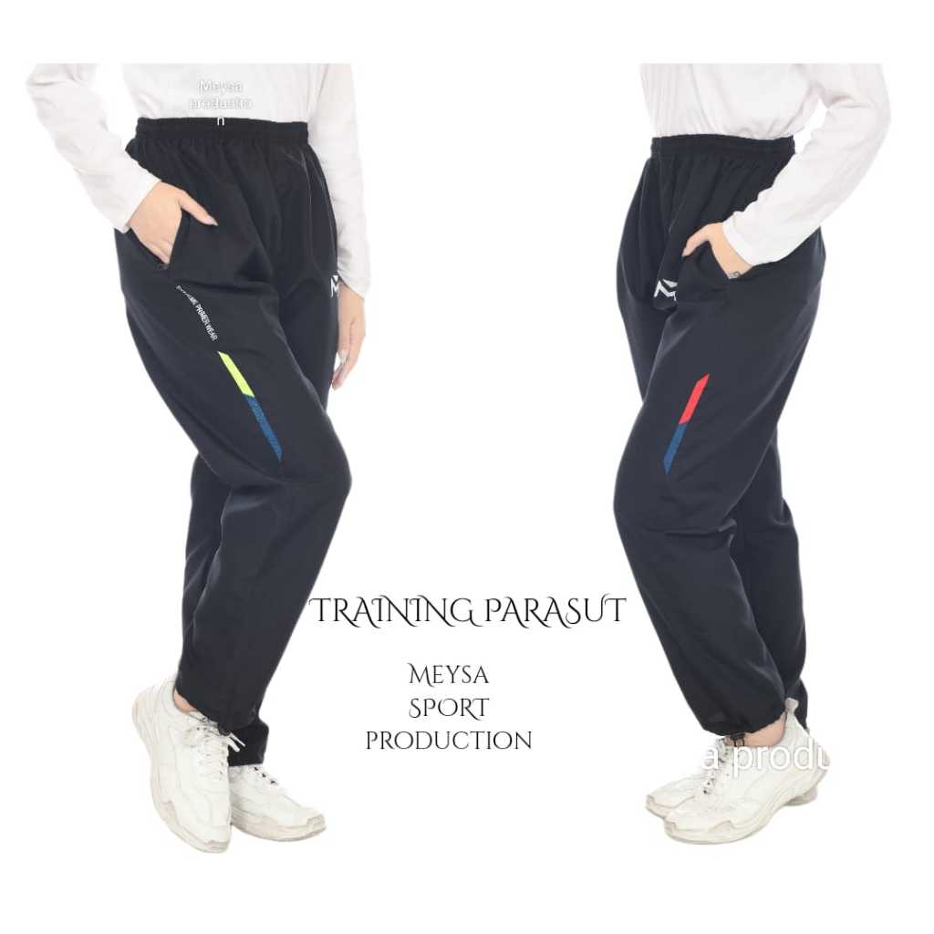 Olah Raga Training Celana Training Parasut Panjang Pria Wanita Bahan Ringan Nyaman Training Parasut 