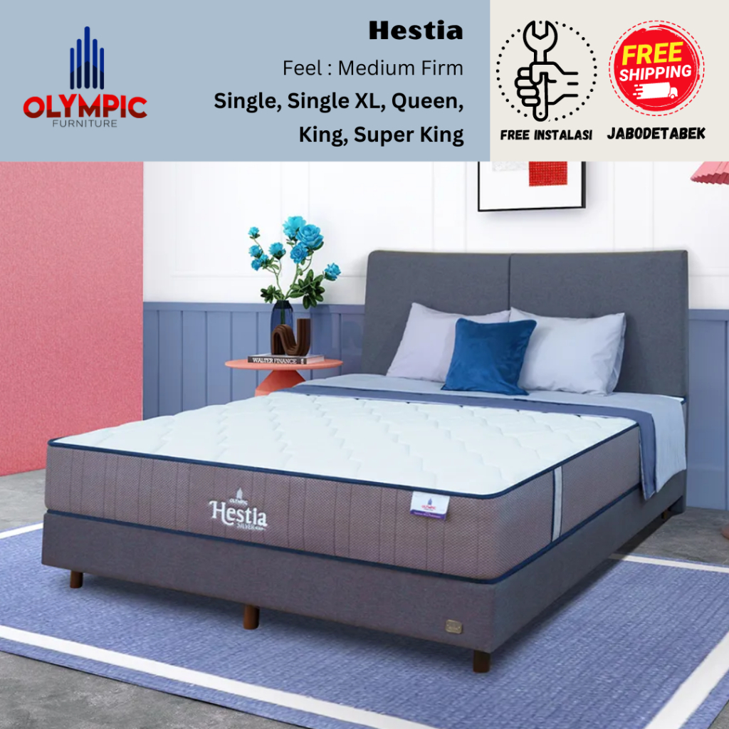 Kasur Springbed Matrass - Olympic HESTIA - Silver Series - Alas Tidur - SIngle, Queen, King Size