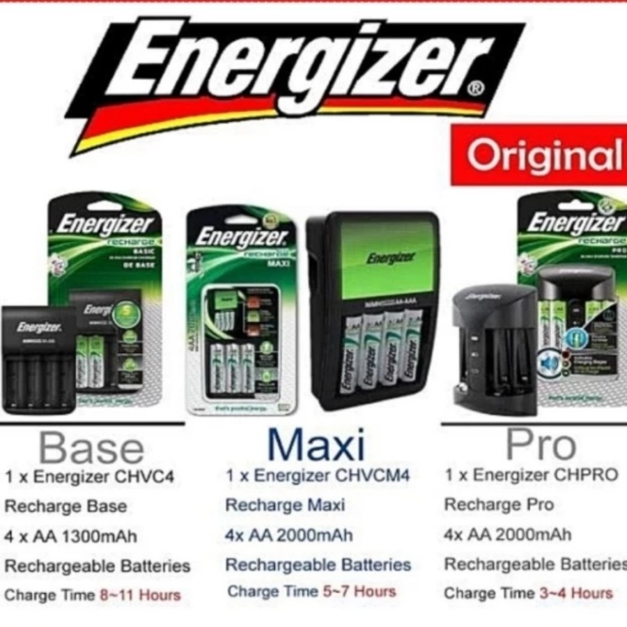energizer charger casan baterai isi ulang charger battery rechargeable