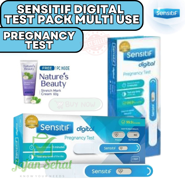 Sensitif Digital Test Pack Multi Use Pregnancy Test