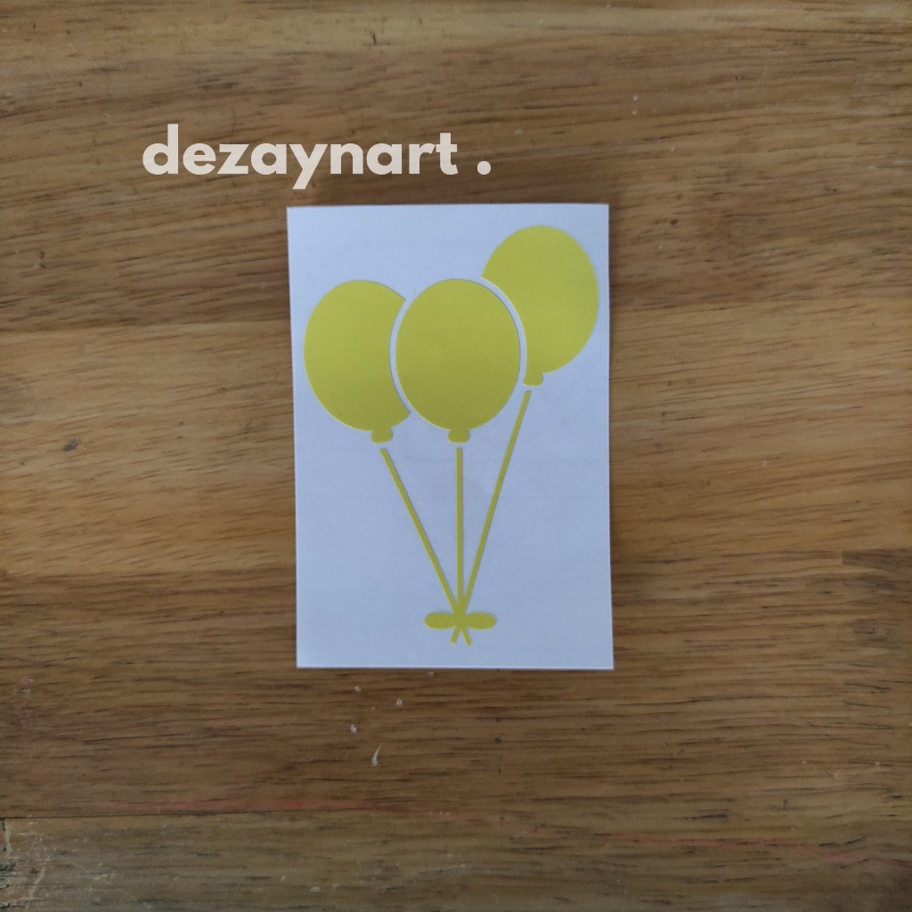 

Sticker Bentuk Balon Happy Birtday Bisa Custom
