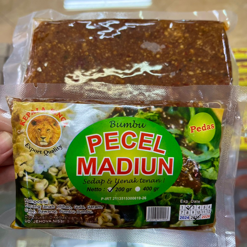 

BUMBU PECEL MADIUN KEPALA SINGA | BUMBU MASAK OLEH OLEH SURABAYA