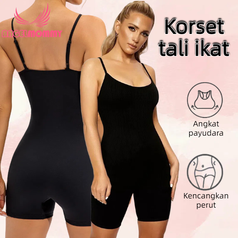 Angel Mommy Bodysuit Wanita Korset Shapewear Korset Full Body Korset Pelangsing Badan M-4XL Body Scl