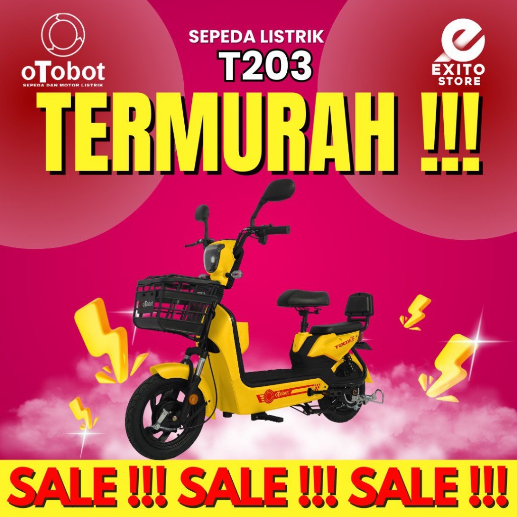 SEPEDA LISTRIK OTOBOT T203 GARANSI RESMI