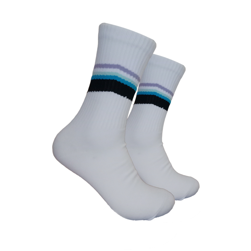 Kaos Kaki Oldschool - Kaos Kaki Skate - Motif Garis G61 - 4LAYER BENANG