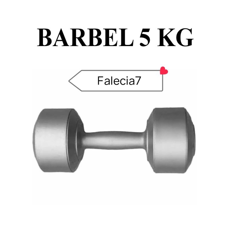 DUMBEL 5KG / BARBEL 5KG / DUMBEL PLASTIK 5KG