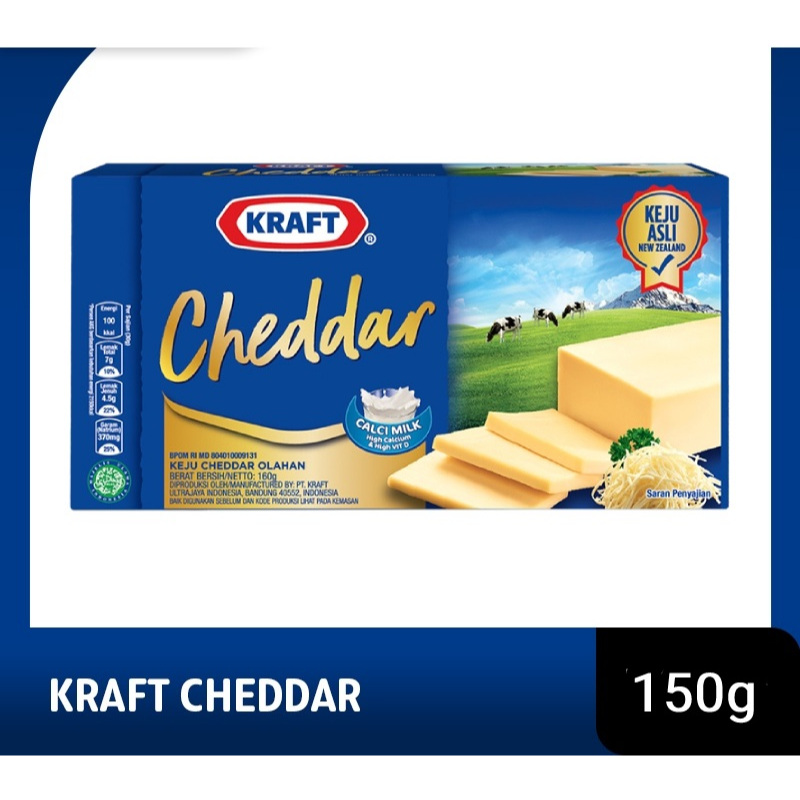 

Kraft Keju Cheddar 150gr keju kraft chedar 10g