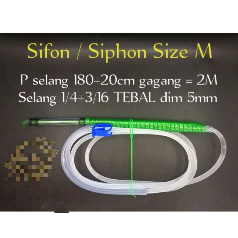 Sifon siphon sipon alat pembersih soliter, akuarium,aquascape