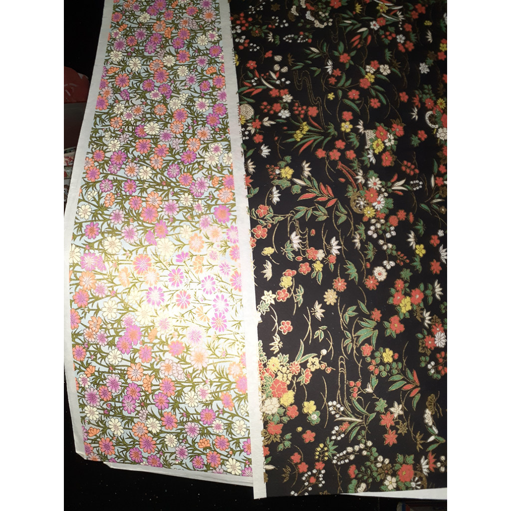 

Kertas washi yuzen washi paper buatan Jepang ukuran kira kira 46 x 63 cm harga 50.000